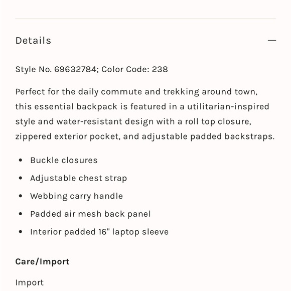 Rains Backpack BROKEN SIDE ZIPPER - Picture 7 of 8